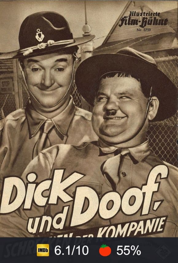 Poster von Dick und Doof - Schrecken der Kompanie