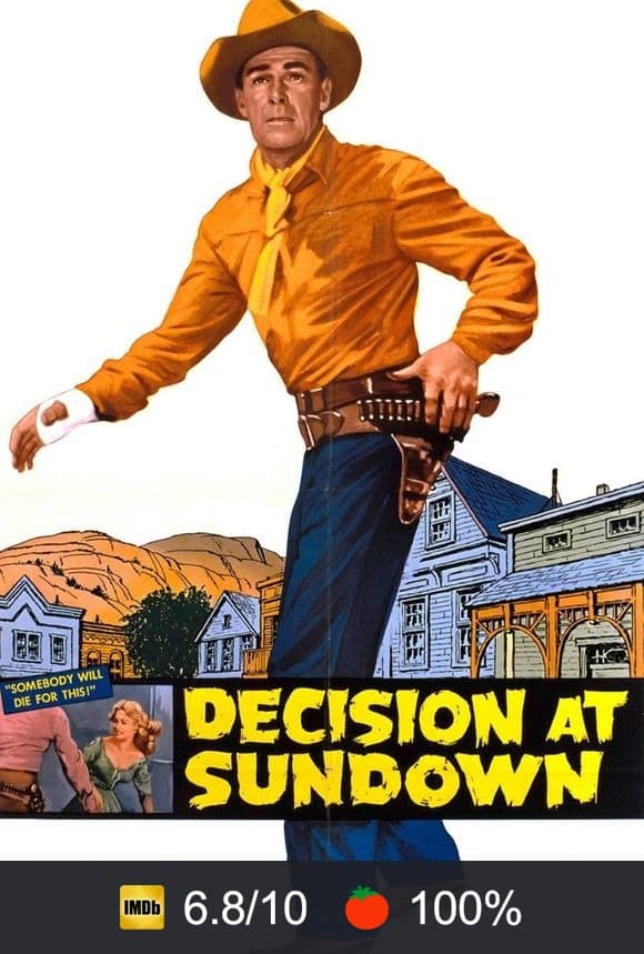 Decision at Sundown poster