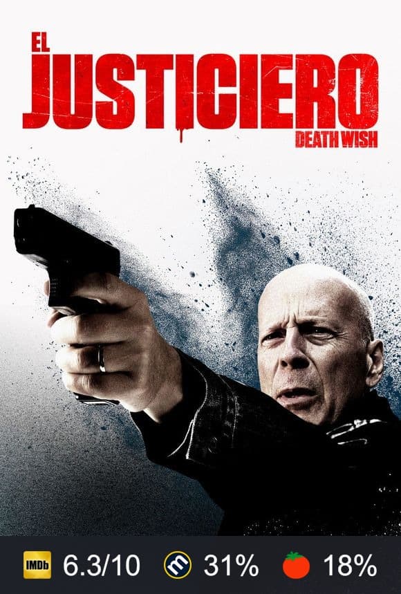Cartel de El justiciero