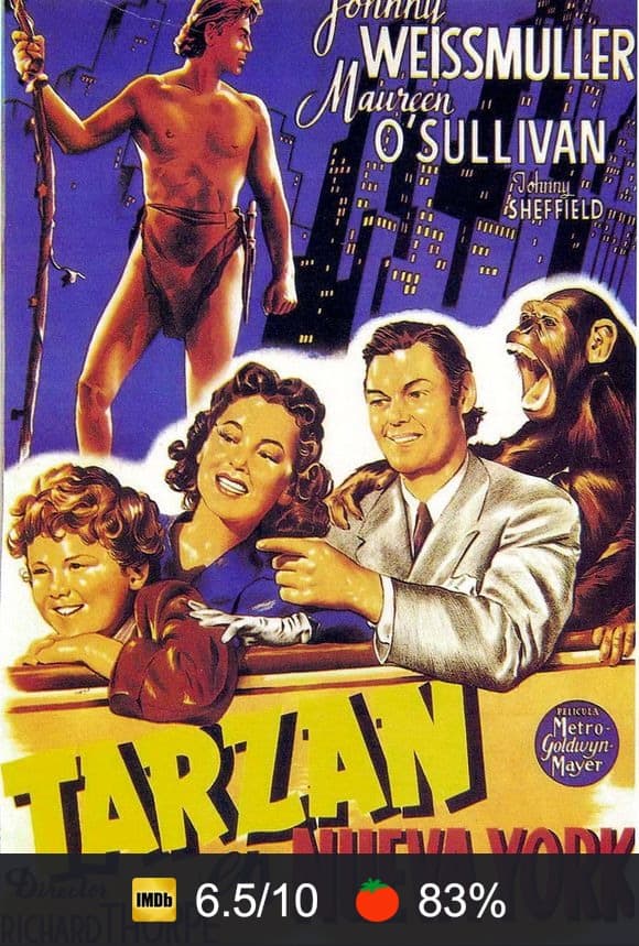 Cartel de Tarzán en Nueva York