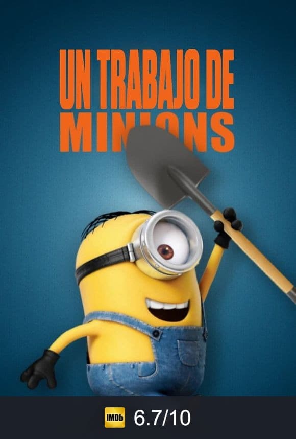 Cartel de Un trabajo de Minions