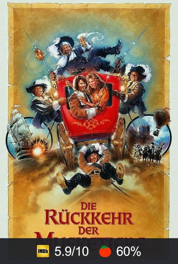 Poster von Die Rückkehr der Musketiere