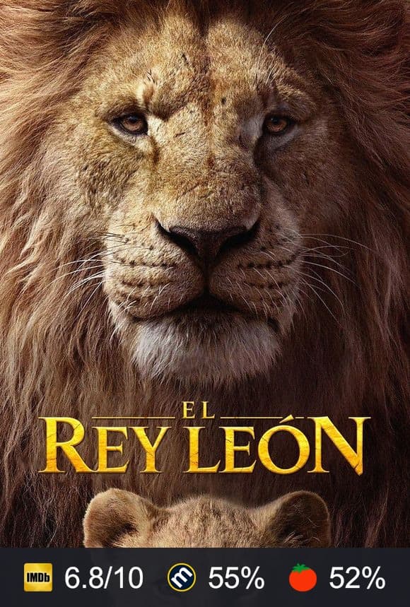 Cartel de El rey león