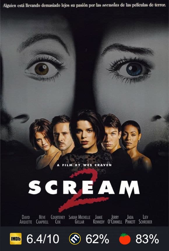 Cartel de Scream 2
