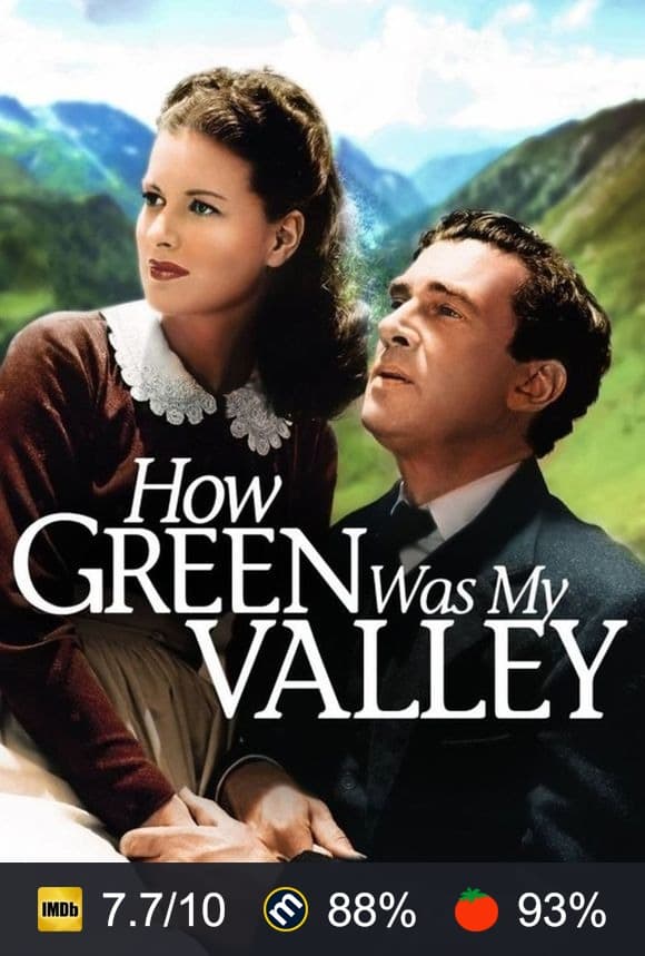 How Green Was My Valley poster