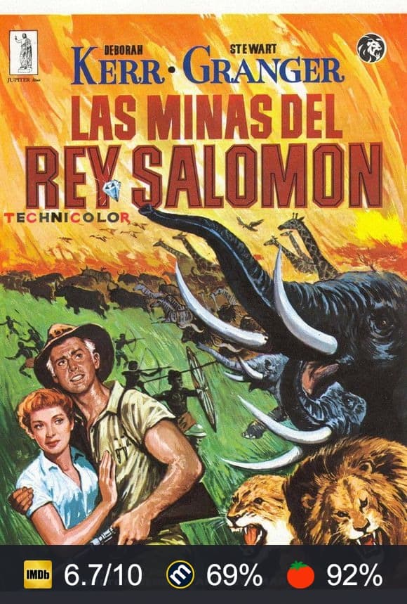 Cartel de Las minas del rey Salomón