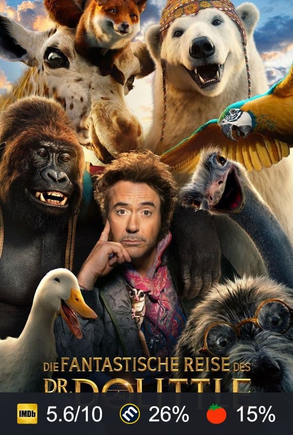 Poster von Die fantastische Reise des Dr. Dolittle