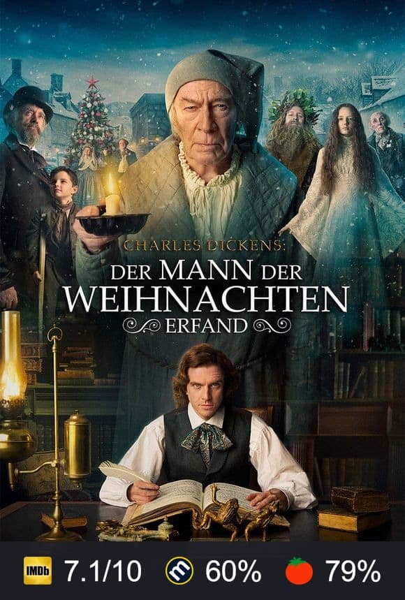 Poster von Charles Dickens - Der Mann der Weihnachten erfand
