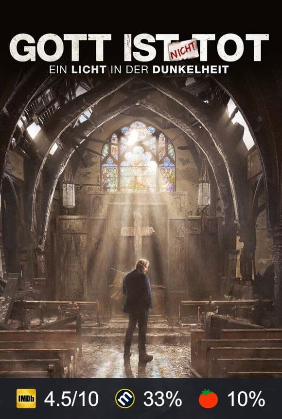 Poster von Gott ist nicht tot - Ein Licht in der Dunkelheit