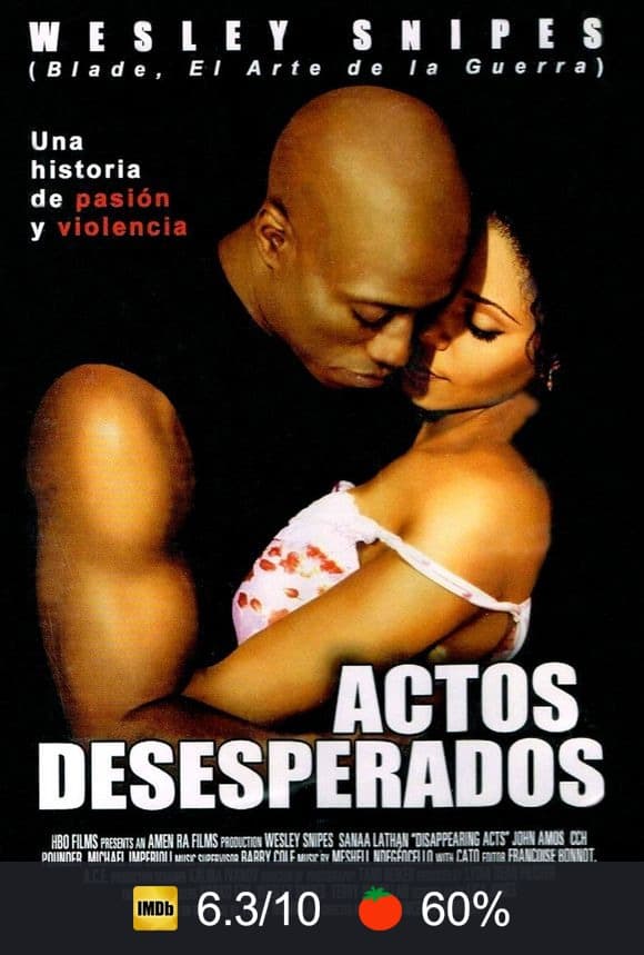 Cartel de Actos desesperados