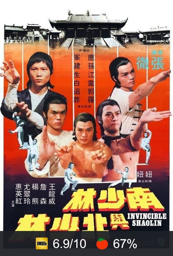 Cartel de Shaolin invencible