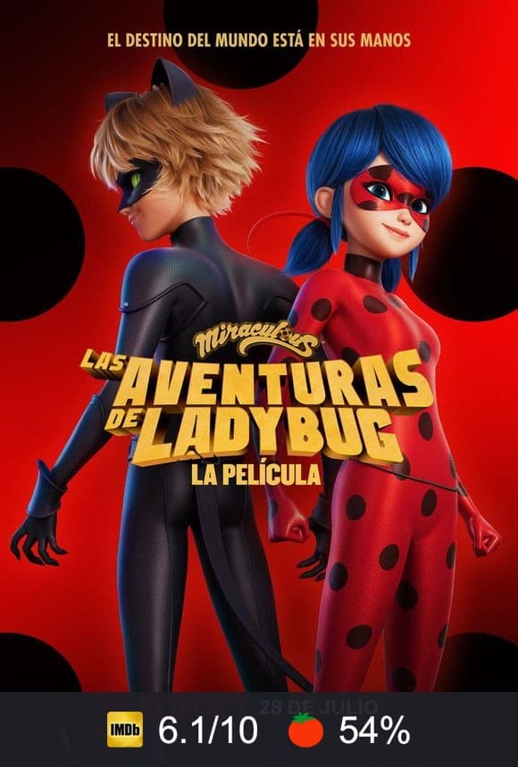 Cartel de Prodigiosa: Las aventuras de Ladybug - La película