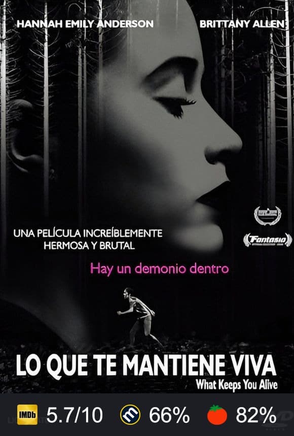 Cartel de Lo que te mantiene viva