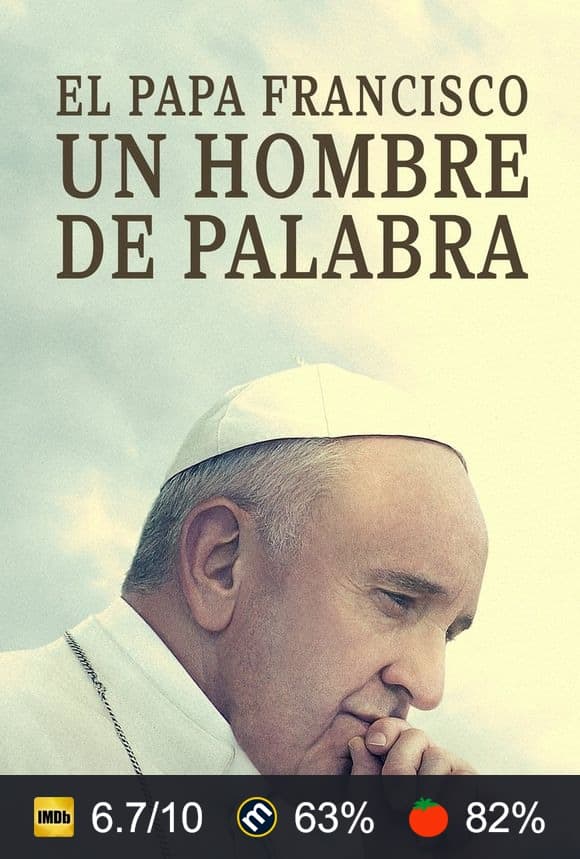 Cartel de El Papa Francisco. Un hombre de palabra
