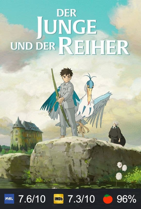 Poster von Der Junge und der Reiher
