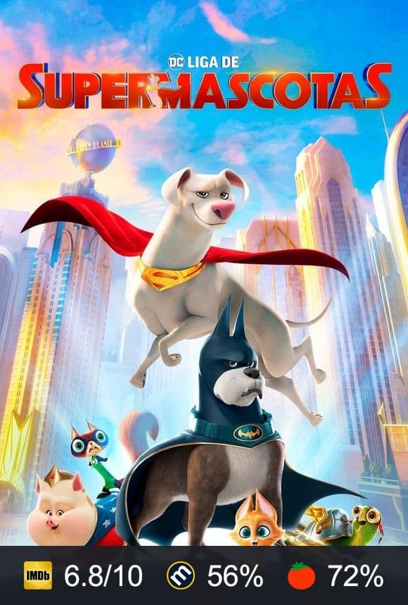 Cartel de DC Liga de supermascotas