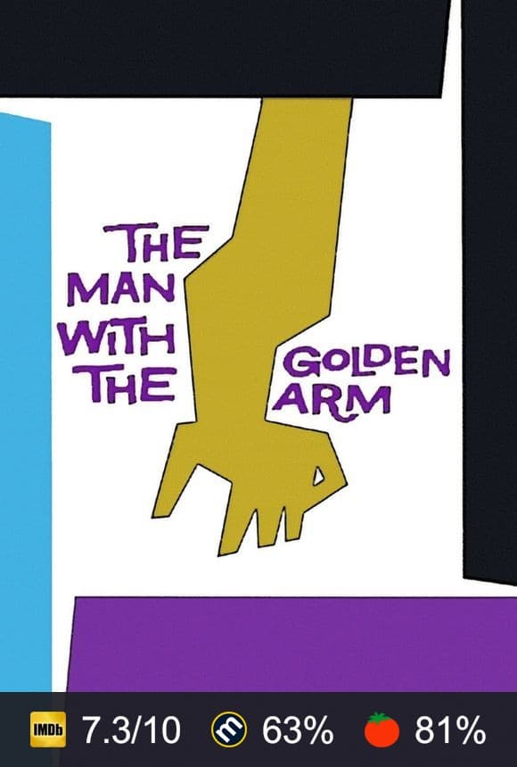 The Man with the Golden Arm poster