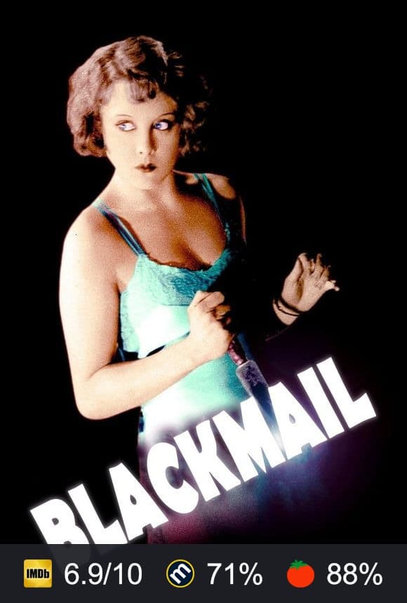 Blackmail poster