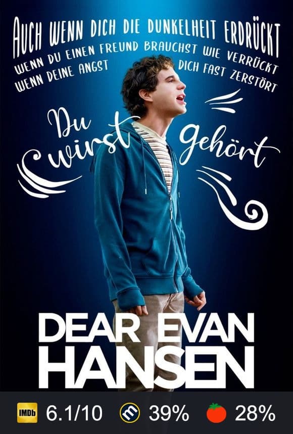 Poster von Dear Evan Hansen