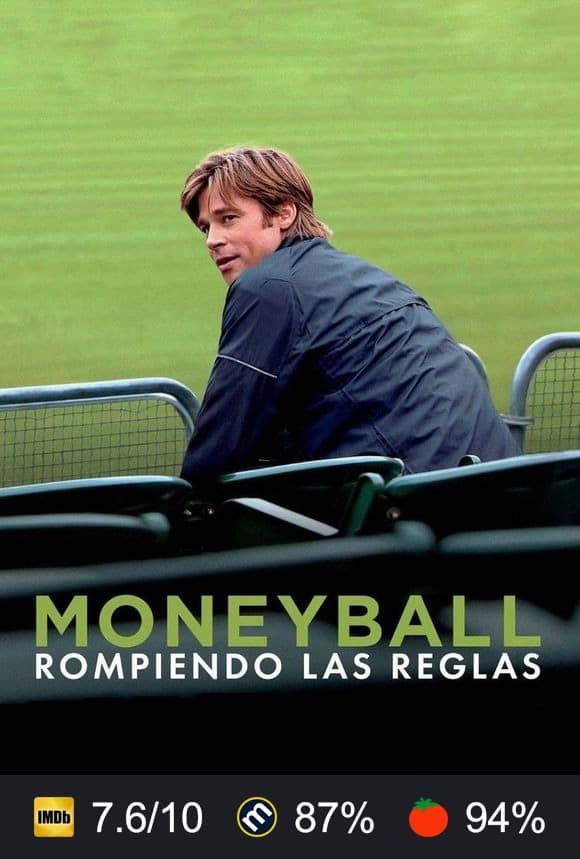 Cartel de Moneyball: Rompiendo las reglas