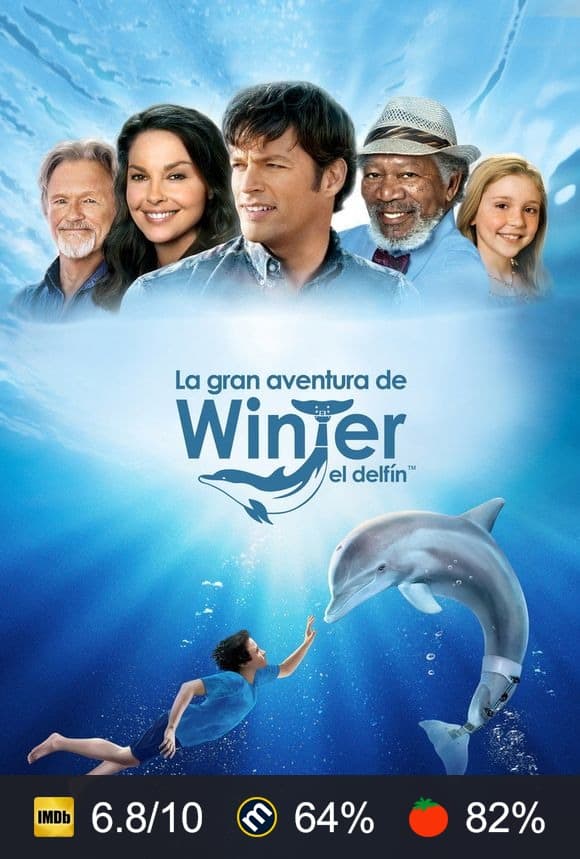 Cartel de La gran aventura de Winter el delfín