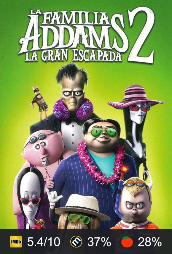 Cartel de La familia Addams 2: La gran escapada