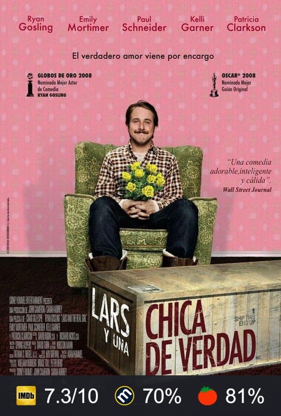 Cartel de Lars y una chica de verdad
