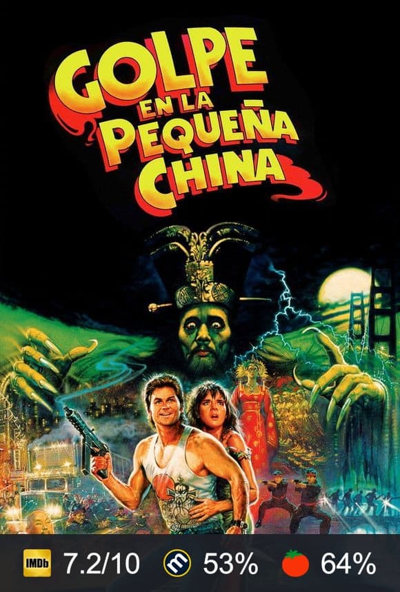 Cartel de Golpe en la pequeña China