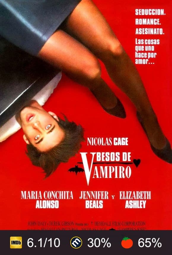 Cartel de Besos de vampiro