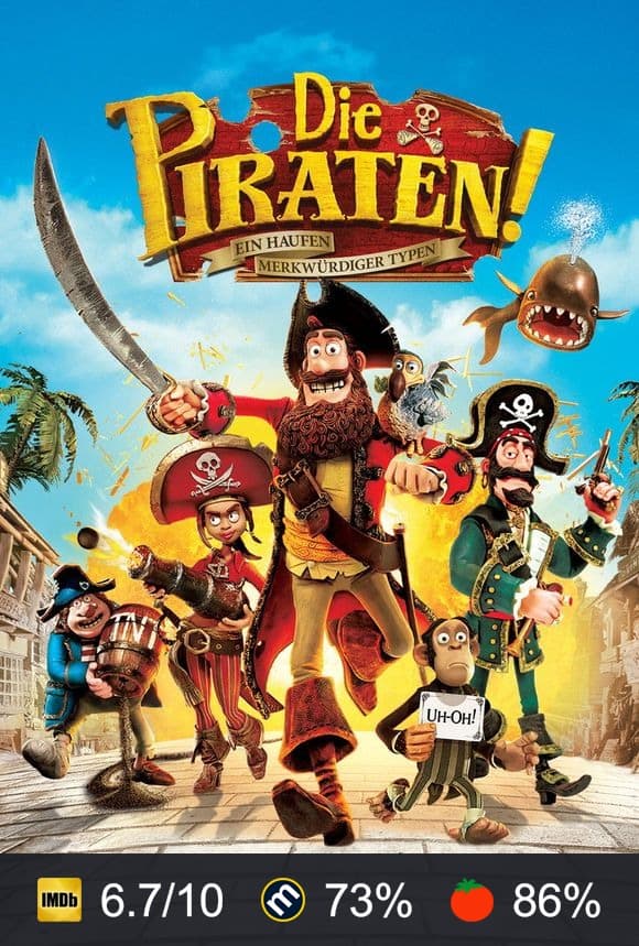 Poster von Die Piraten! - Ein Haufen merkwürdiger Typen