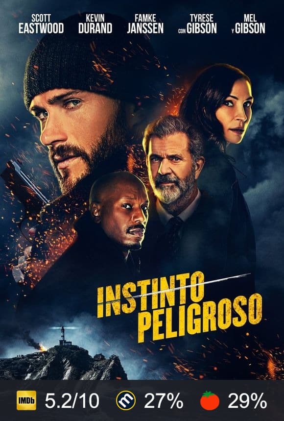 Cartel de Instinto peligroso