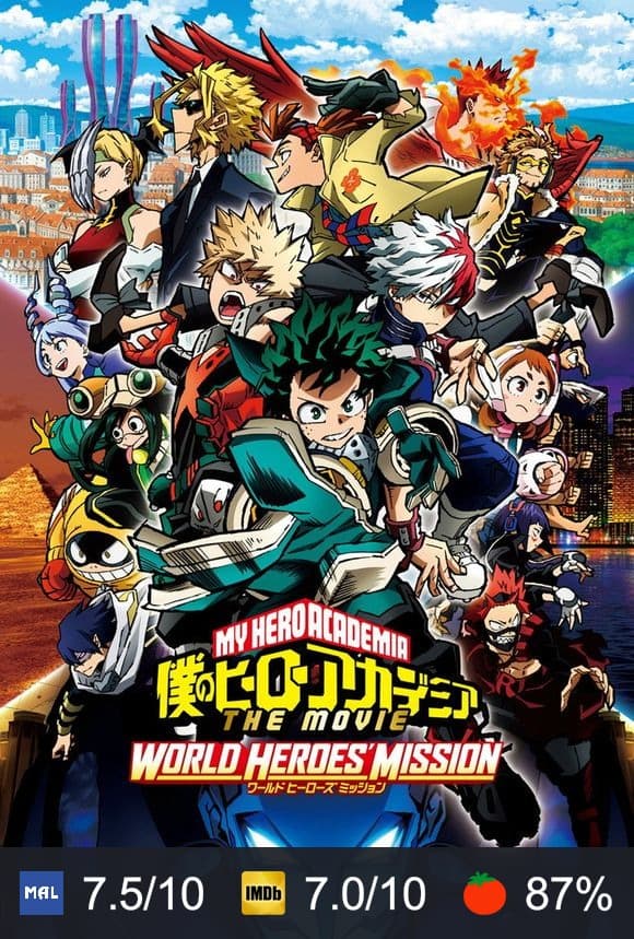 Poster von My Hero Academia: World Heroes' Mission
