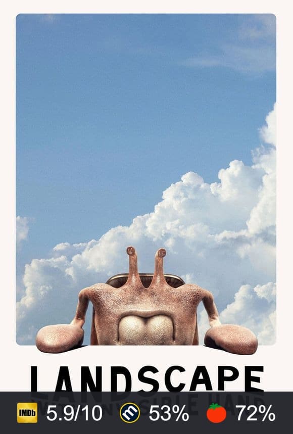 Landscape with Invisible Hand poster