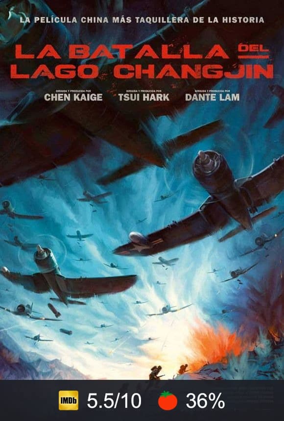 Cartel de La batalla del lago Changjin