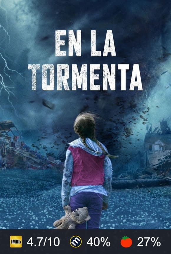 Cartel de Frente al tornado