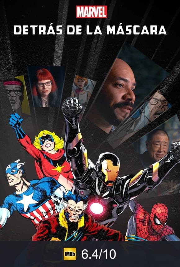 Cartel de Marvel detrás de la máscara