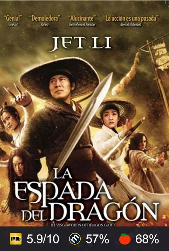 Cartel de La espada del dragón