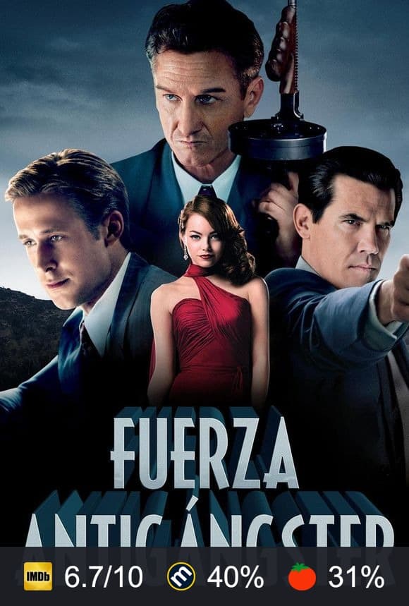 Cartel de Gangster Squad: Brigada de élite