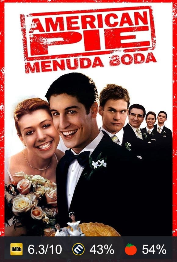 Cartel de American Pie ¡Menuda boda!