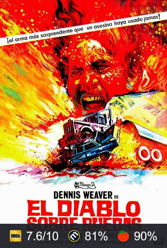 Cartel de El diablo sobre ruedas
