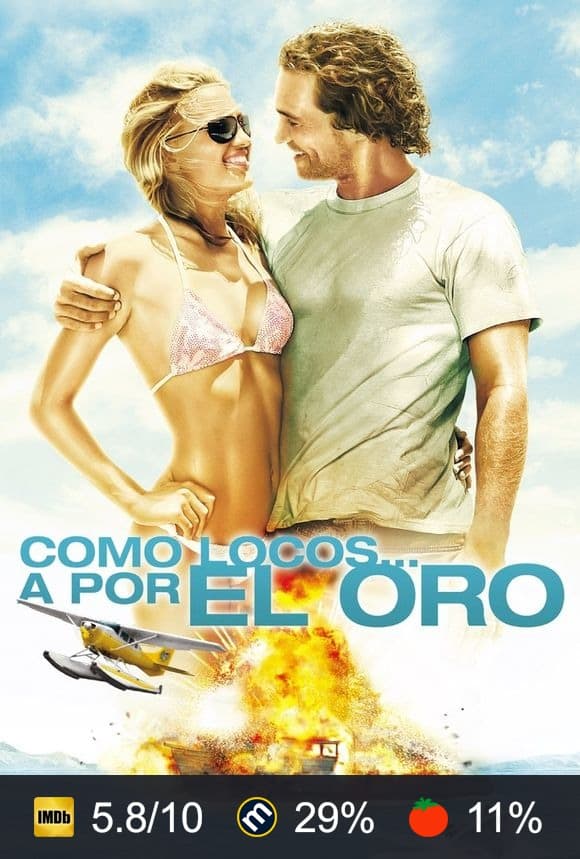 Cartel de Como locos... a por el oro
