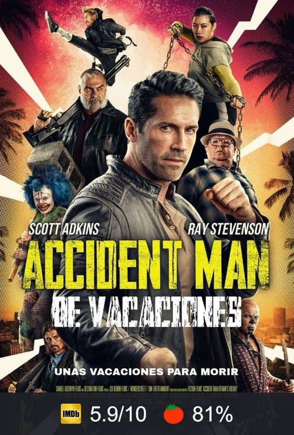 Cartel de Accident Man: De vacaciones
