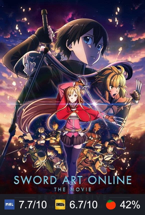 Cartel de Sword Art Online Progressive Movie II - Kuraki Yuuyami no Scherzo