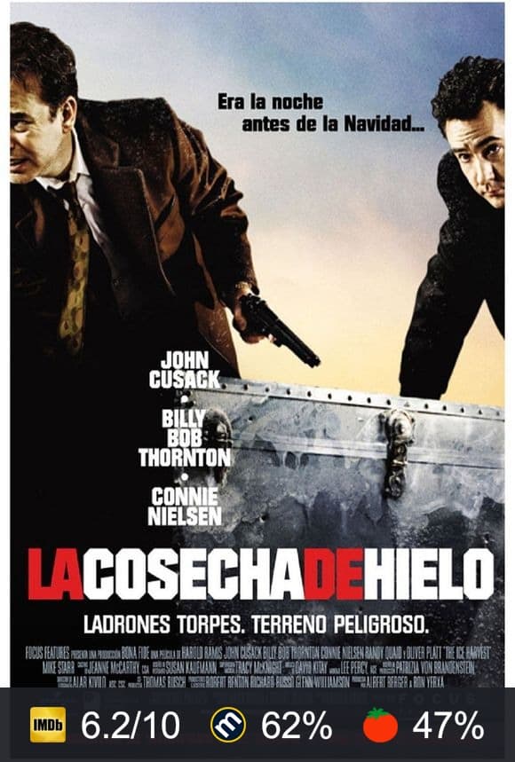 Cartel de La cosecha de hielo