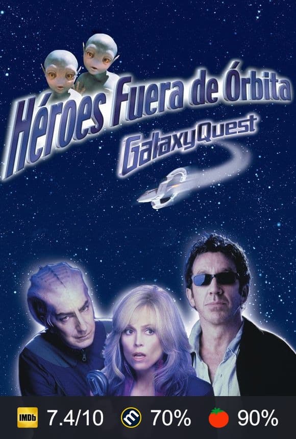 Cartel de Héroes fuera de órbita