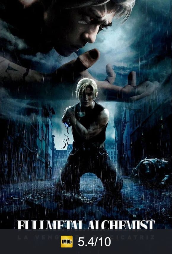 Cartel de Fullmetal Alchemist: La venganza de Cicatriz