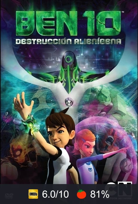 Cartel de Ben 10: La destrucción de los aliens