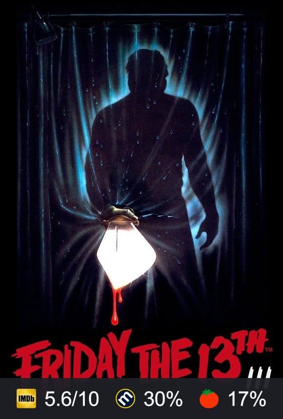 Friday the 13th Part III poster