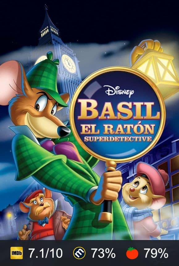 Cartel de Basil, el ratón superdetective