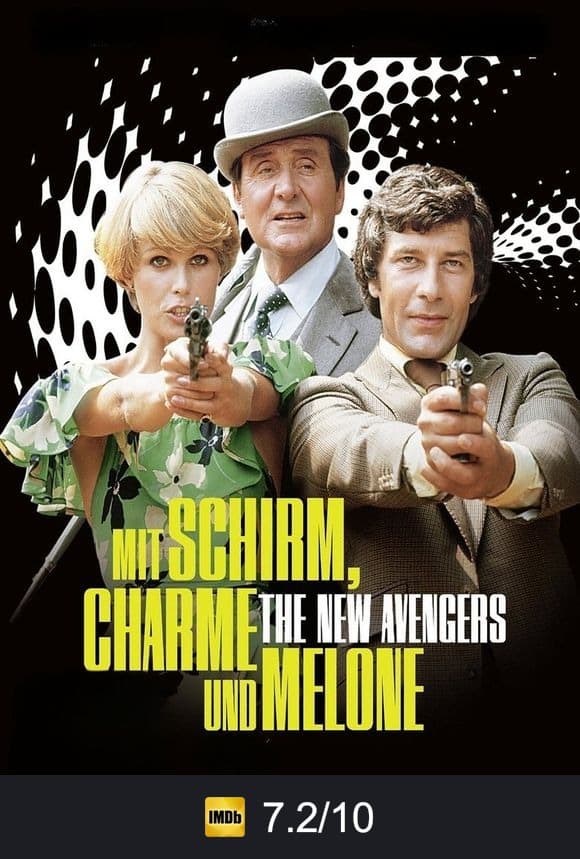 Poster von Mit Schirm, Charme und Melone